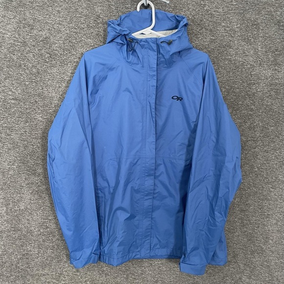 Outdoor Research Jackets & Blazers - Outdoor Research Apollo Jacket Womens XL Blue Ventia Waterproof Rain Hooded